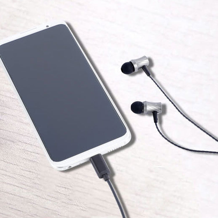 2 PCS TS1812 Type-C Plug In-Ear Digital Wired Earphone With Mic(Black) by bashfashion