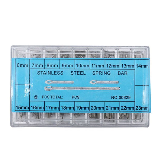 6-23mm Stainless Steel Watch Link Pins Cotter Bar(Silver) by bashfashion