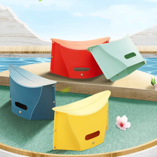 Outdoor Travel Lightweight Folding Plastic Stool(Green) by bashfashion