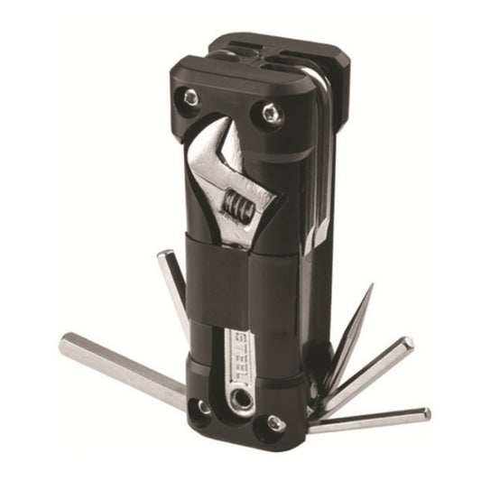 KT-02 16 In 1 Outdoor Camping Multifunctional Combination Survival Tool(Black) by bashfashion