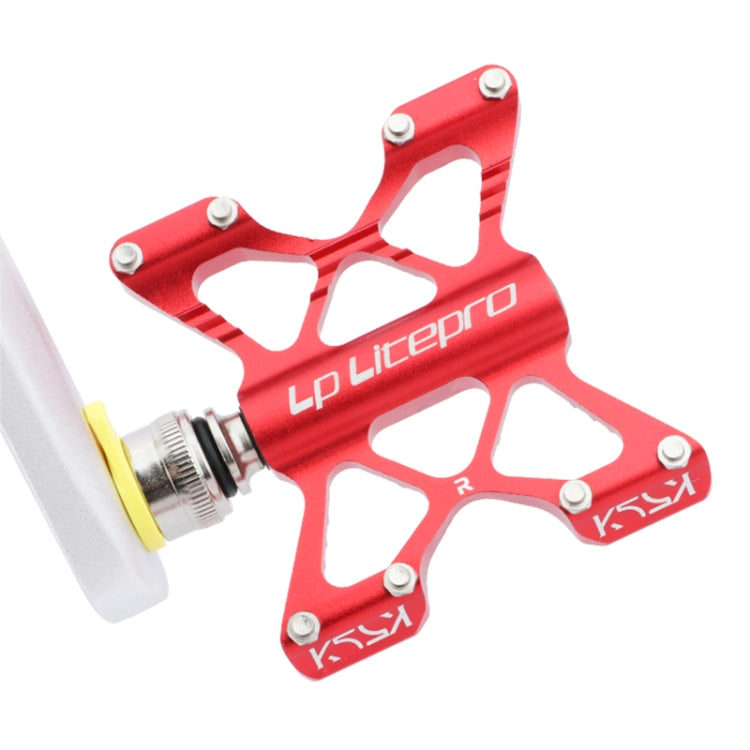 LP LitePro K5 Folding Bkie Aluminum Alloy Bearin Pedals(Silver) by LP LitePro