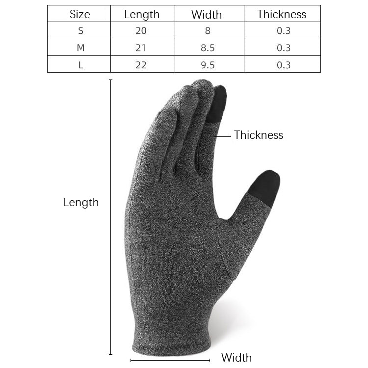 Sports Fitness Training Joint Protection Warm Gloves, Size: M(Grey) by bashfashion
