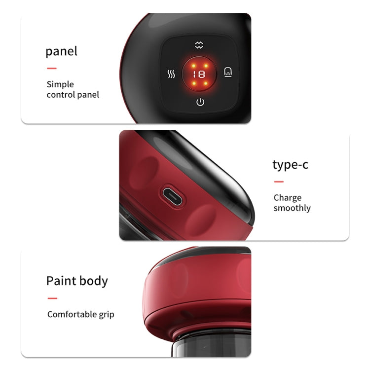 12-speed Charging Electric Cupping Massage Device(Red Wine) by bashfashion
