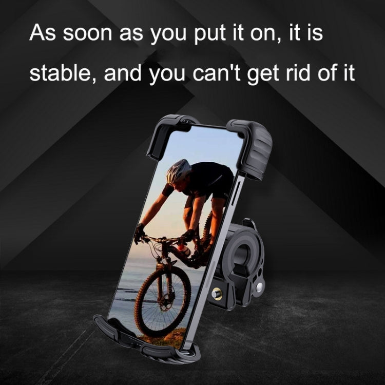 YYS-443-1 Bicycle Push Type Mobile Phone Navigation Bracket(Black) by bashfashion
