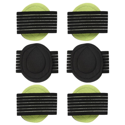 Thin Foot Pad Flat Foot Bow Insole(Green Black) by bashfashion