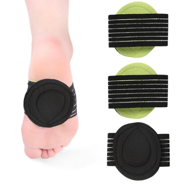 Thin Foot Pad Flat Foot Bow Insole(Green Black) by bashfashion