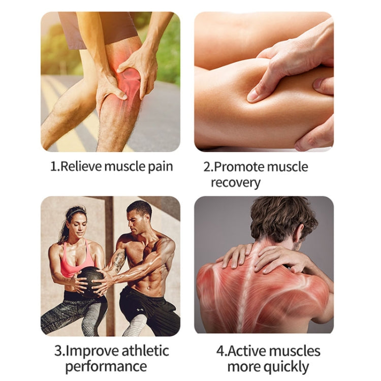 BG-128 6-speed Mini Convenient Massage Gun With 6 Massage Heads,CN Plug(Green) by bashfashion