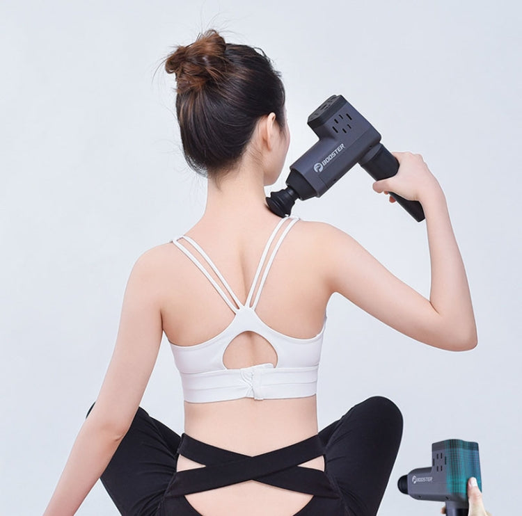 Booster T Deep Muscle Relaxation Massage Gun,EU Plug 2500mAh With 6 Massage Head(Gray) by Booster