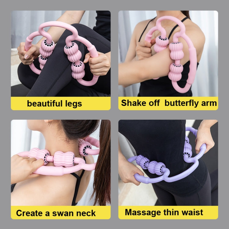 Ring-shaped Stovepipe Foam Roller Massage Roller(Random Color Deliver) by bashfashion