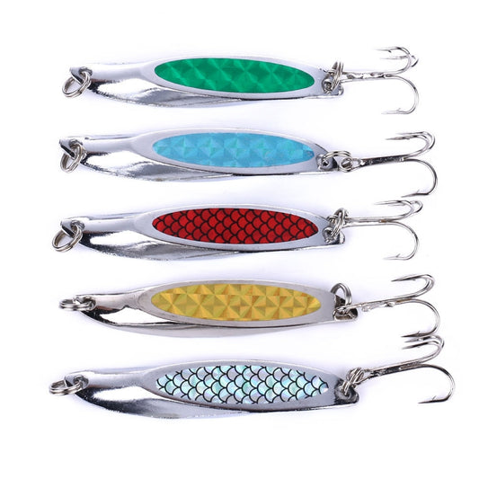 4 PCS HEGNJIA SP071 7cm 21g Seabass Sequin Lure(5) by HENGJIA