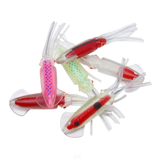 6 PCS / Bag HENGJIA SO1516 12cm / 15cm Colorful Octopus Fake Bait(12cm) by HENGJIA