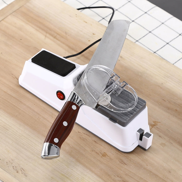 JJ-1 Kitchen Electric Double Sided Knife Sharpener, Specification: CN Plug by bashfashion