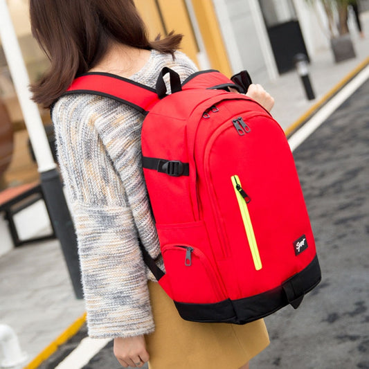 1107 Student Bag Leisure Backpack(Red) by null
