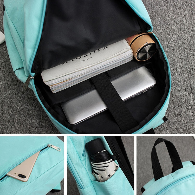 1107 Student Bag Leisure Backpack(Gray) by null