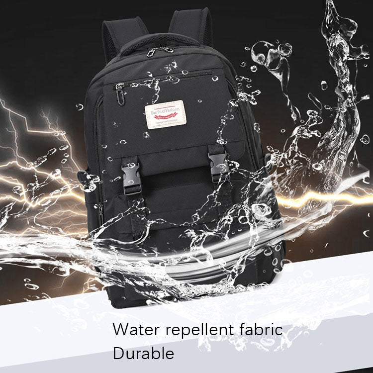 Big Capacity Men and Women Simple Bag(660 Black) by bashfashion