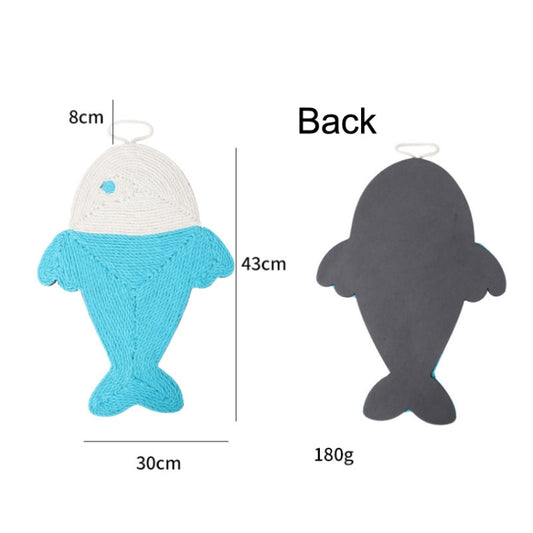 Non-slip and Moisture-proof Scratch Resistant Sisal Cat Scratch Pad(Small Fish) by bashfashion