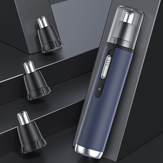 Electric Nose Hair Trimmer USB Rechargeable Eyebrow Trimmer Shaver( Blue) by bashfashion