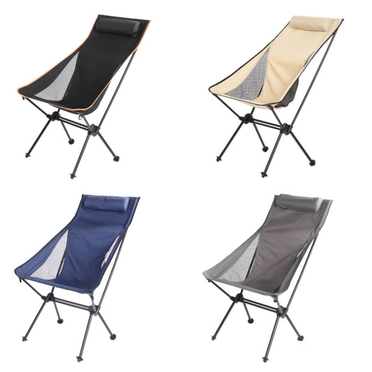 Outdoor Camping Aluminum Alloy Portable Folding Beach Chair, Colour: Without Pocket (Blue Gray) by bashfashion