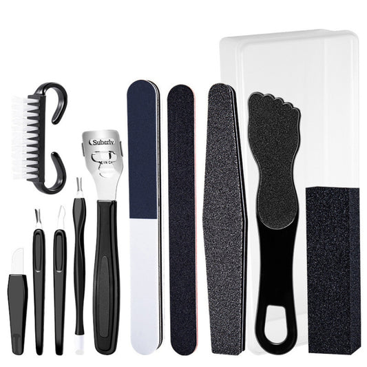 Stainless Steel Pedicure Tool Set(12 In 1) by bashfashion