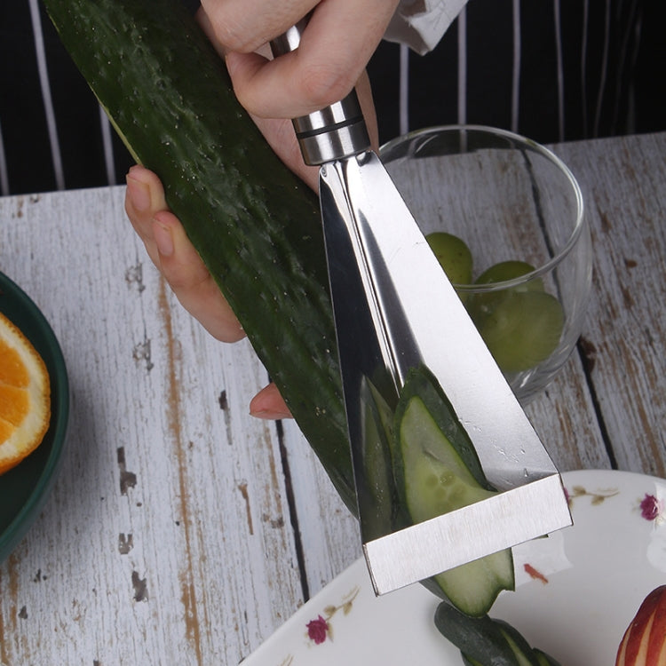 Household Stainless Steel Fruit Carving Knife Shaper Flower-shaped Vegetable Cutter by bashfashion