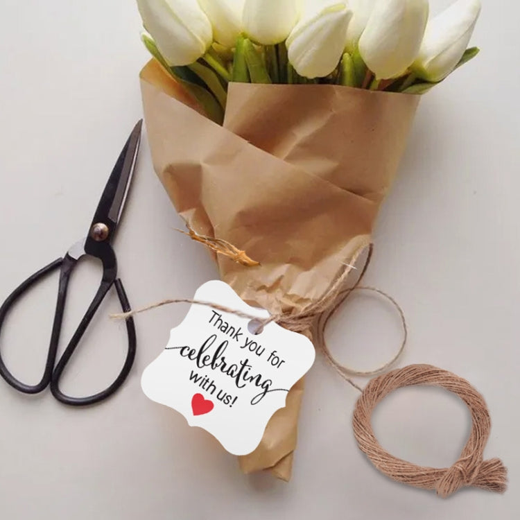 5 Bags 100PCS/Bag Kraft Paper Gift Tags Hang Tags(L-15) by bashfashion