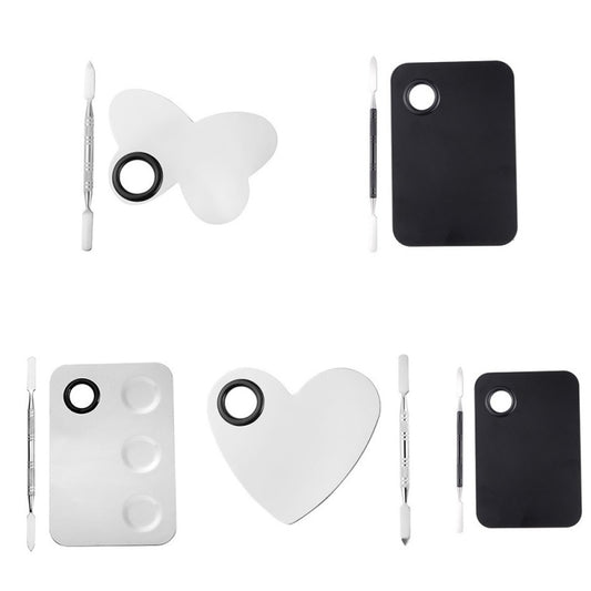 Stainless Steel Nail Makeup Palette With Toning Stick, Specification: Butterfly by bashfashion