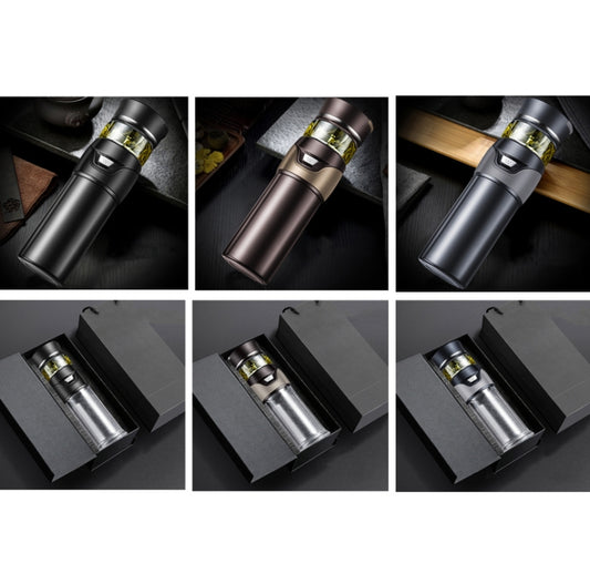 101-500ML Insulation Cup Tea Water Separation Tea Cup,Style: Coffee+Gift Box by bashfashion