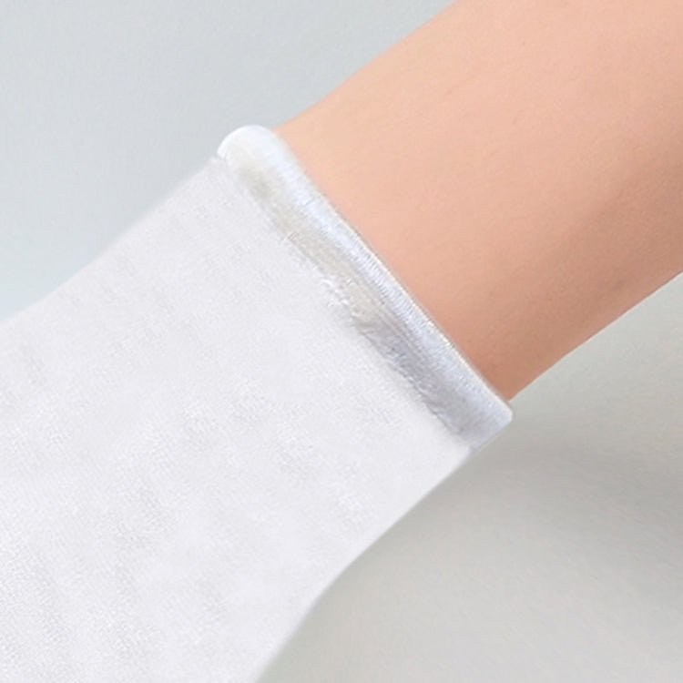 1pair Bride Gloves Satin Long Vintage Travel Sunscreen Dress Wedding Gloves(White) by bashfashion