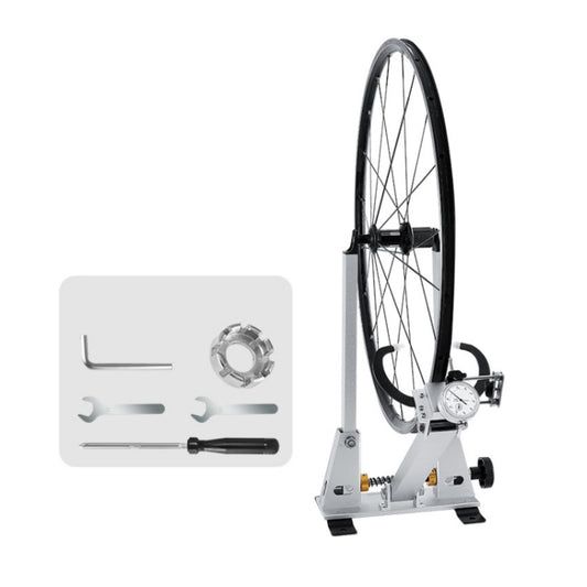 WEST BIKING Bicycle Wheel Correction and Adjustment Station(Silver) by WEST BIKING