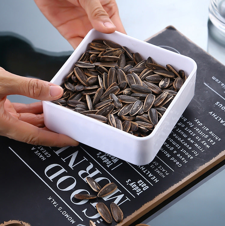 2 PCS Geometric Snack Plate, Style: Small Quartet (White) by bashfashion