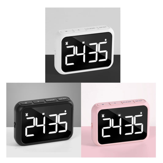 Rechargeable Large Screen LCD Electronic Timing Reminder Alarm Clock Kitchen Baking Timer(Pink) by bashfashion