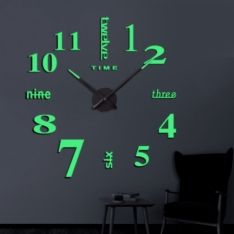 M002 Night Light DIY Digital Wall Clock Living Room Decoration Silent Clock by bashfashion