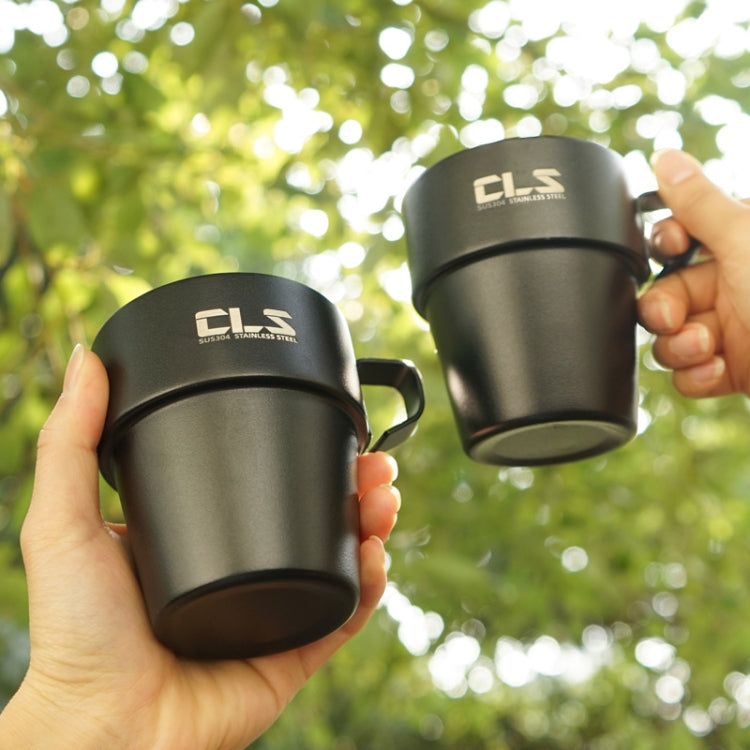 CLS 4 in 1 Outdoor 304 Stainless Steel Camping Cup(300ml) by CLS