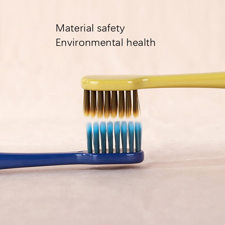 2 Sets RAOYI Widescreen Adult Home Use Soft Bamboo Charcoal Toothbrush(Red Green+Yellow Blue) by bashfashion