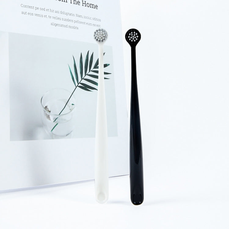 3 Boxes RAOYI Spiral Hair Couple Teeth Brush Small Round Head Adult Soft Hair Toothbrush(Black+White) by bashfashion