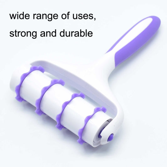 Cake Icing Roller Lace Set Decorating Tools Cookie Cutting Embossing Die(White + Purple) by bashfashion