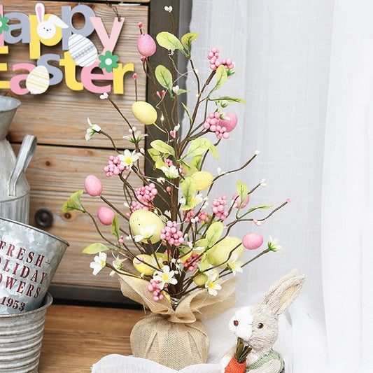 Easter LED Lights Colorful Egg Decorative Tree(3) by bashfashion