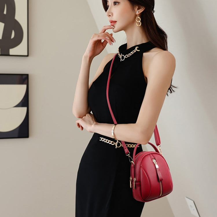 Shoulder Bag Multi-Compartment Casual Mother Handcuffs Women Mobile Phone Bag(Violet) by bashfashion