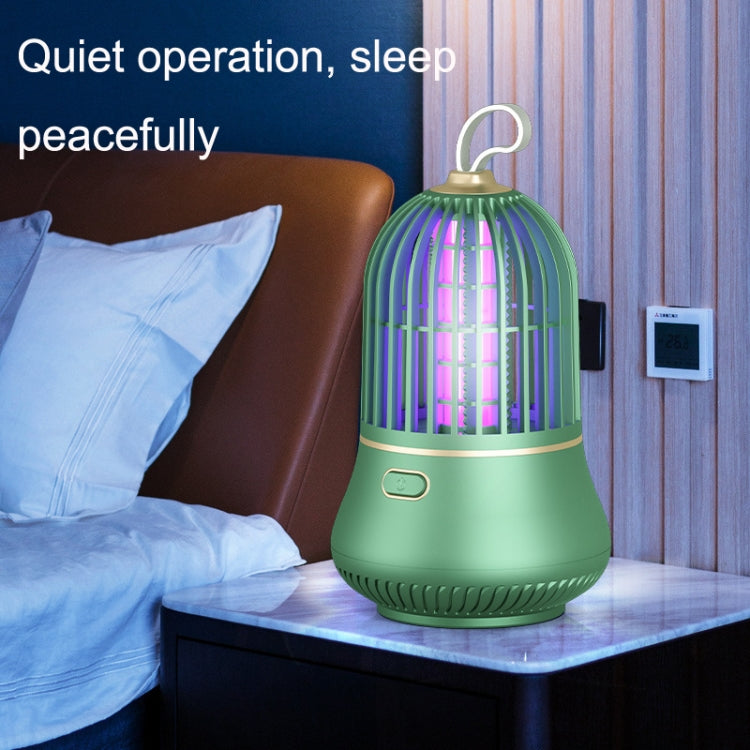 LED Mosquito Lamp USB Small Waist Photocatalyst Shock Mosquito Killer(Green) by bashfashion