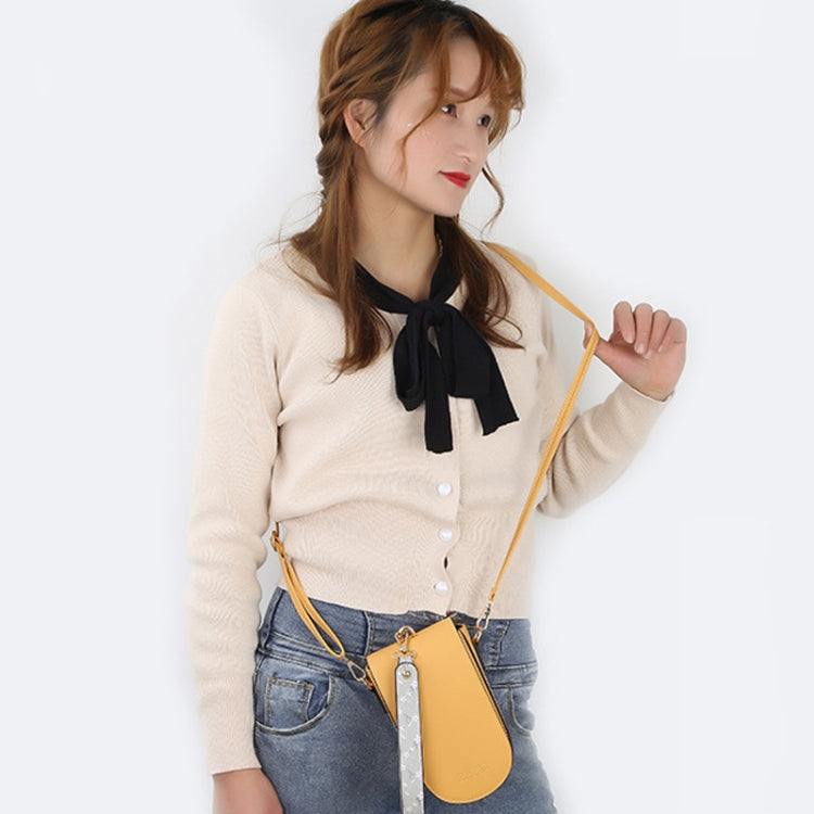 Baellerry Ladies Mobile Phone Bag Multi-card Clutch One-shoulder Diagonal Bag(Yellow) by Baellerry