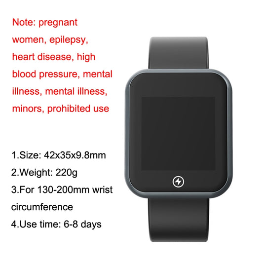 HZQW-101 Silent Alarm Shock Smart Wireless Watch Bed Rest Corrector(Black) by bashfashion