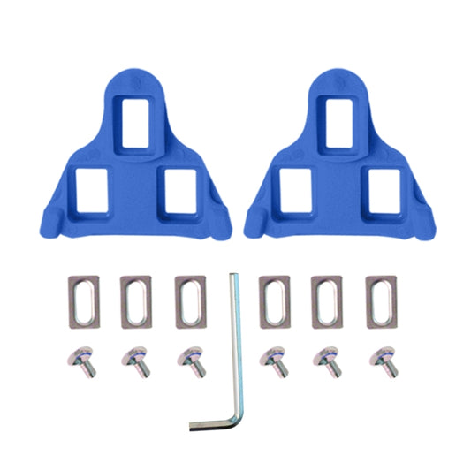 1pair Bicycle Pinch Group Combination Screw Highway Car Riding Shoes Bicycle Lock Tablet(Blue) by bashfashion