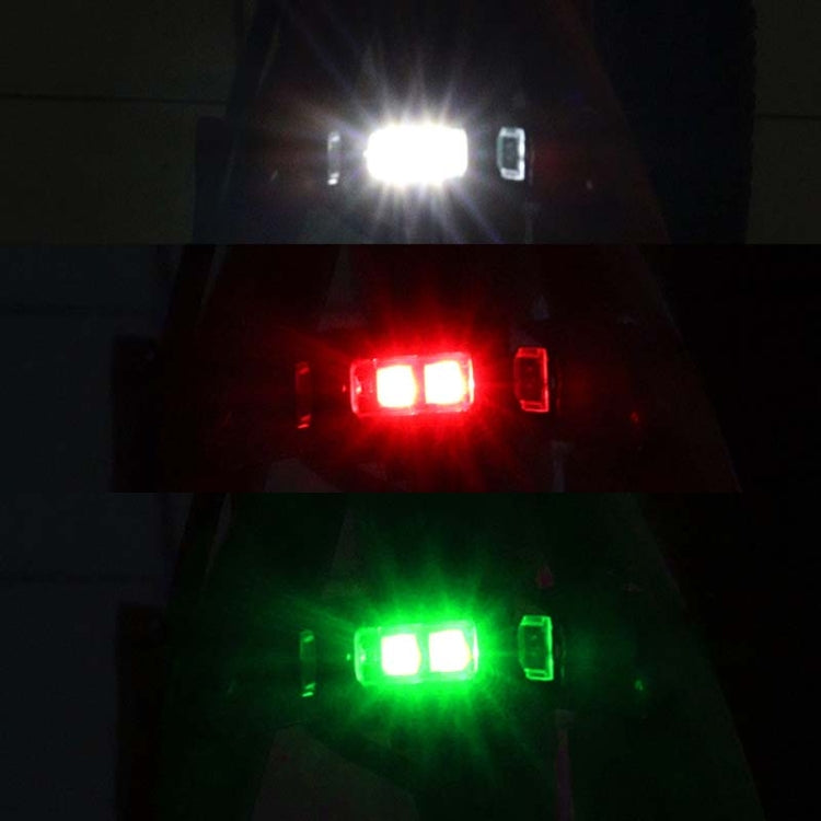 Bicycle Night Ride Warning Light Motorcycle Airplane Light UAV USB Charging Night Light(Black) by bashfashion