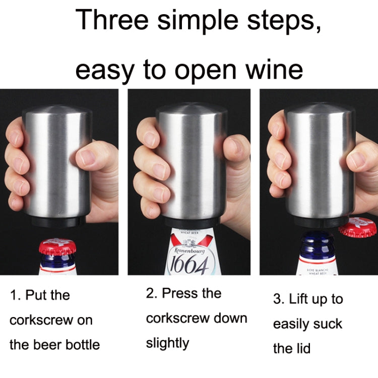 Stainless Steel Automatic Opener Wine Behable Bar Bottle Opener Beer Bottle Opener-Wall by bashfashion