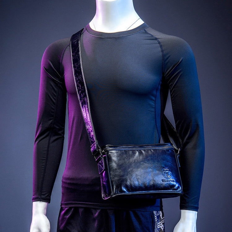 BULL CAPTAIN Leather Shoulder Messenger Bag For Men(Dark Night Green) by BULL CAPTAIN