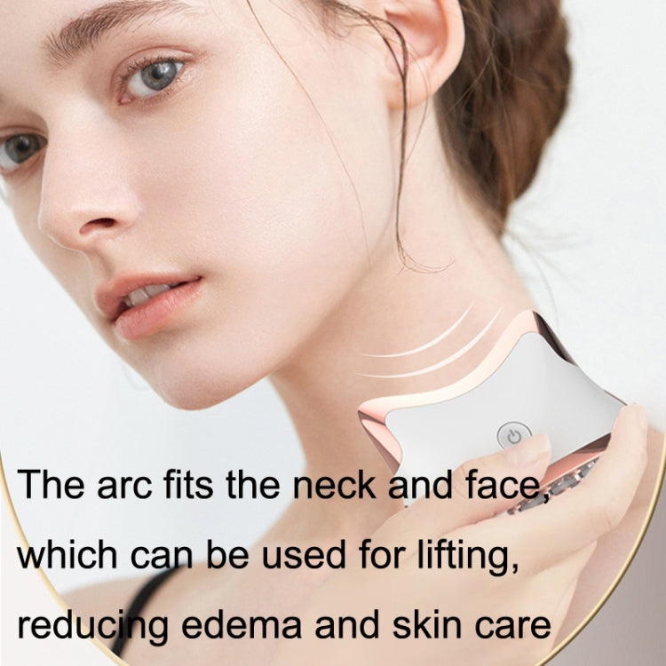 SM-2102 EMS Color Light Meridian Dredging Scraping Massager(White Gold) by bashfashion