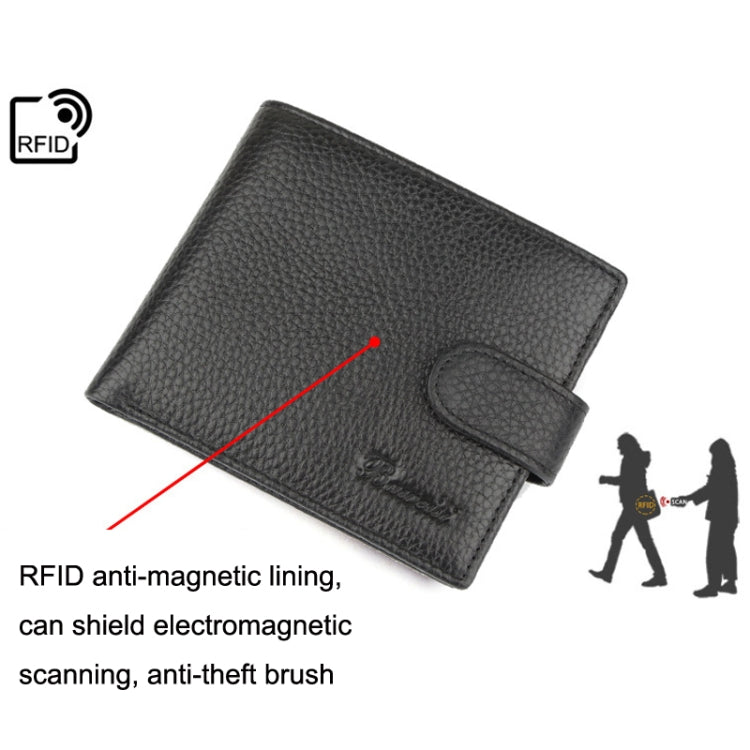 K-8013 Anti-Magnetic Anti-Theft RFID Short Business Men Wallet by bashfashion