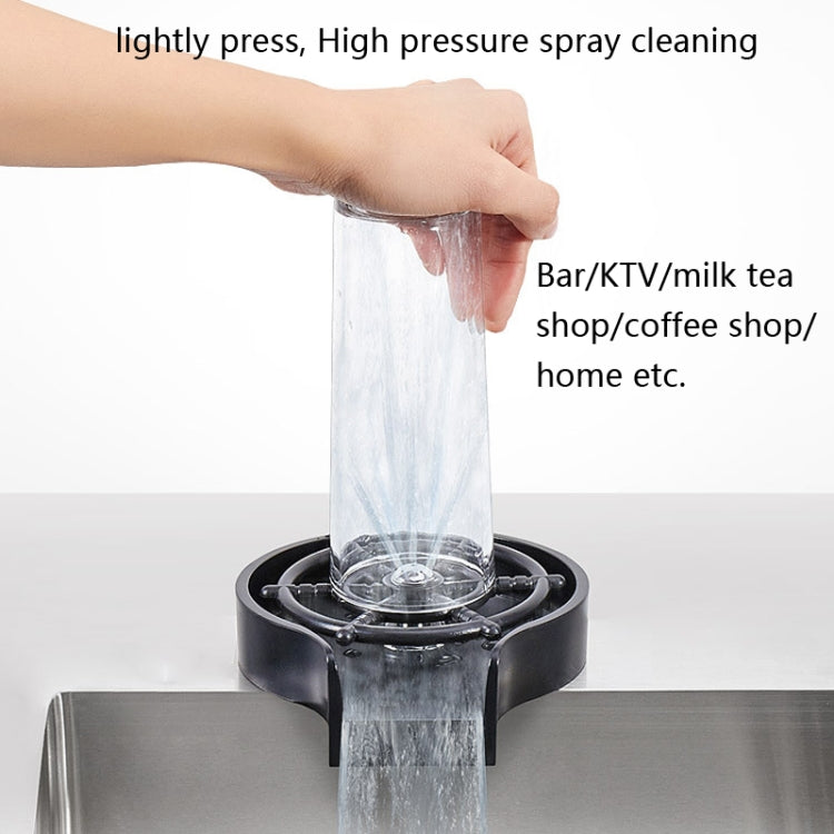 Automatic Faucet High Pressure Spray Washer, Style: 304 Stainless Steel+Soft Hose+G9/16 Three-way by bashfashion