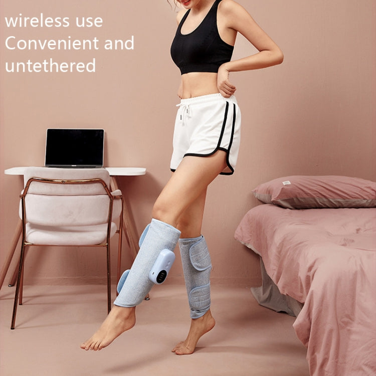 Home Constant Temperature Wireless Leg Massage, Style: Blue Single Hot Compress+Air Pressure+Vibration by bashfashion