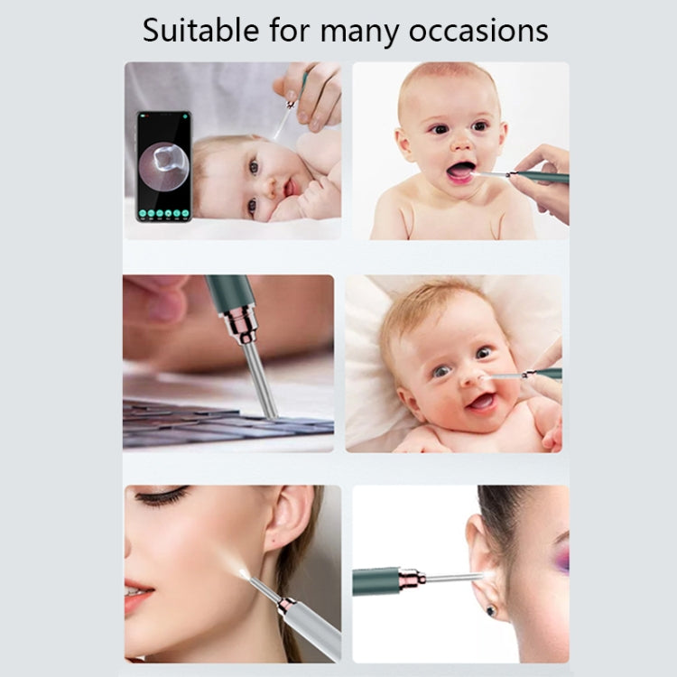 TES02 WIFI High-definition Intelligent Visual Ear Scoop(Dazzling Black) by bashfashion